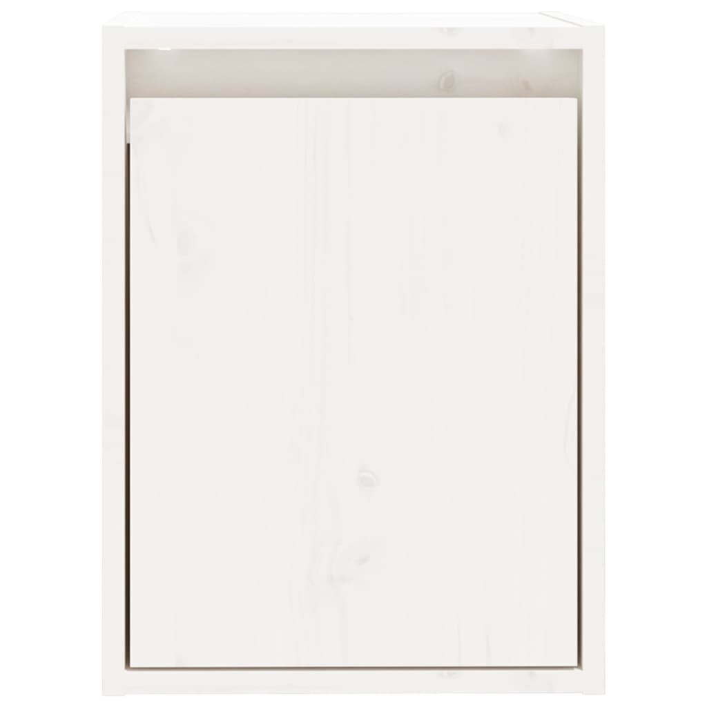 vidaXL Seinäkaapit 2 kpl valkoinen 30x30x40 cm täysi mänty hinta ja tiedot | Hyllyt | hobbyhall.fi