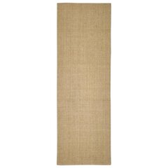 vidaXL Matto luonnollinen sisal 66x200 cm hinta ja tiedot | Isot matot | hobbyhall.fi