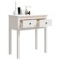 vidaXL Konsolipöytä valkoinen 70x35x75 cm täysi mänty hinta ja tiedot | Sivupöydät | hobbyhall.fi