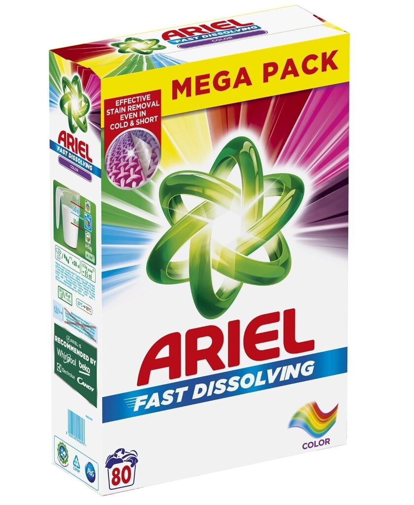 Ariel Color pesujauhe, 4,4 kg hinta ja tiedot | Pyykinpesuaineet | hobbyhall.fi