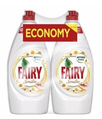 Fairy Sensitive Chamomile &amp; Vitamin E astianpesuaine, 2x900 ml hinta ja tiedot | Astianpesuaineet | hobbyhall.fi