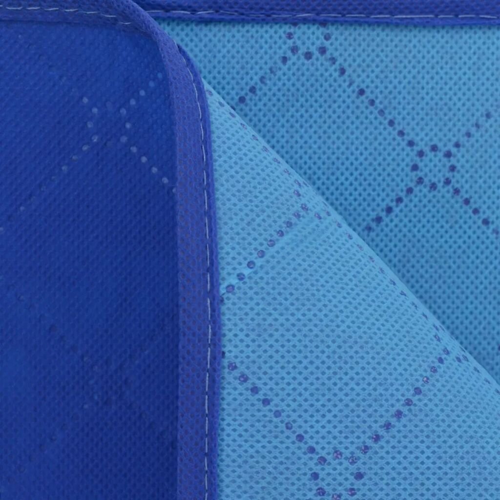 vidaXL Piknikviltti Sininen ja vaaleansininen 100x150 cm hinta ja tiedot | Retkeilyalustat, piknikhuovat | hobbyhall.fi