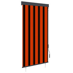 vidaXL Ulkorullaverho 100x250 cm oranssi ja ruskea hinta ja tiedot | Rullaverhot | hobbyhall.fi