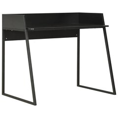 vidaXL Työpöytä musta 90x60x88 cm hinta ja tiedot | Tietokonepöydät ja työpöydät | hobbyhall.fi