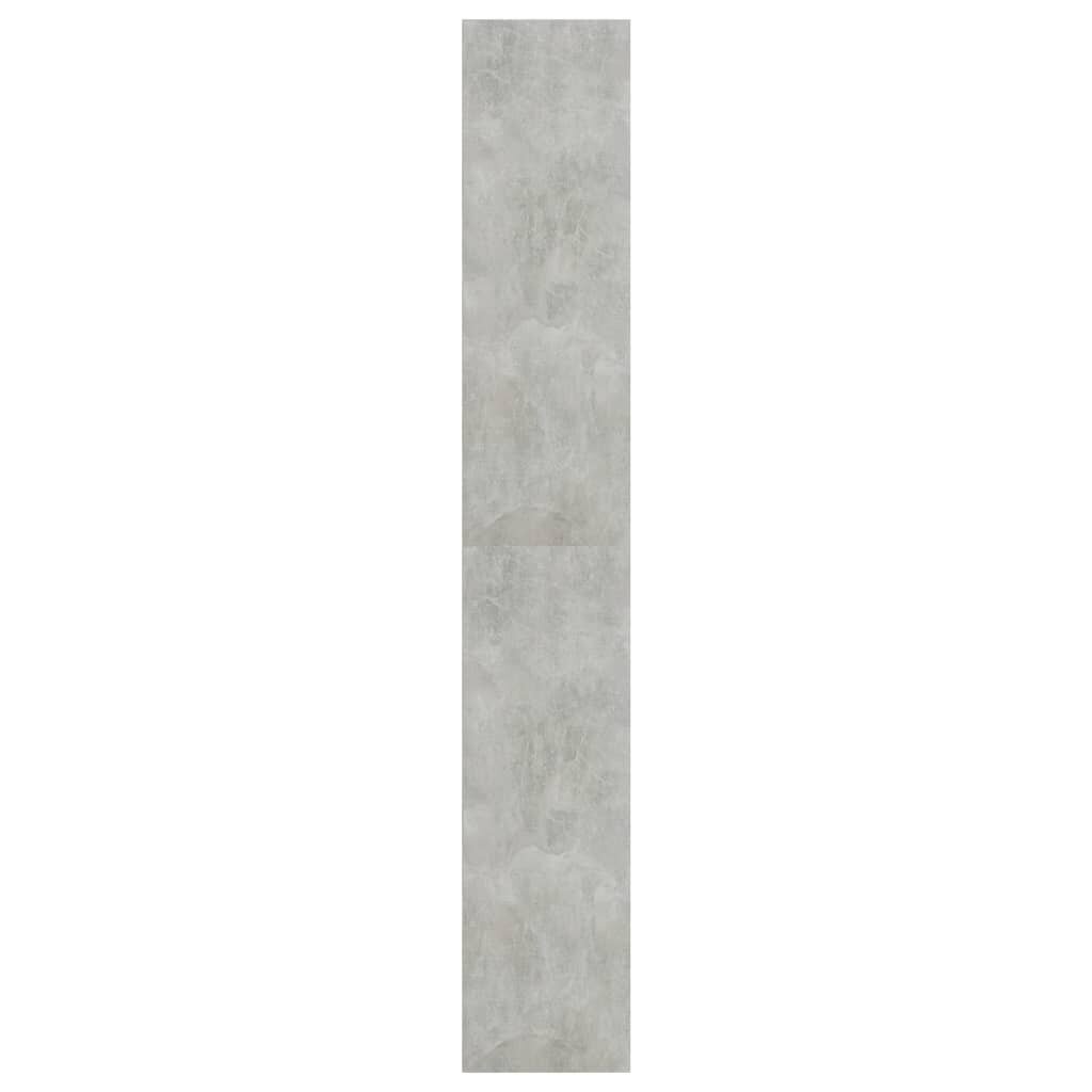 vidaXL 5-tasoinen kirjahylly betoninharmaa 60x30x189 cm lastulevy hinta ja tiedot | Hyllyt | hobbyhall.fi