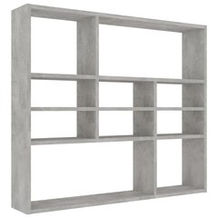 vidaXL Seinähylly betoninharmaa 90x16x78 cm lastulevy hinta ja tiedot | Hyllyt | hobbyhall.fi