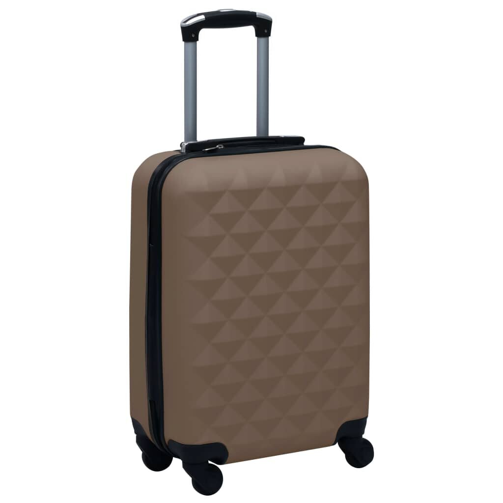 vidaXL Kovapintainen matkalaukkusetti 2 kpl ruskea ABS hinta ja tiedot | Matkalaukut ja -kassit | hobbyhall.fi