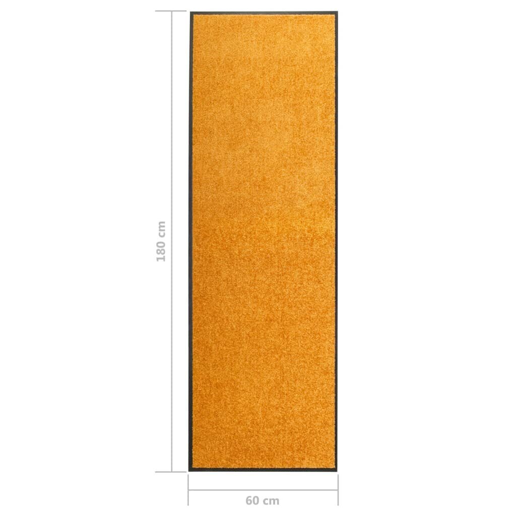 vidaXL Ovimatto pestävä oranssi 60x180 cm hinta ja tiedot | Ovimatot | hobbyhall.fi