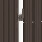 vidaXL Puutarhan polttopuuvaja ruskea 245x98x159 cm galvanoitu teräs hinta ja tiedot | Piharakennukset | hobbyhall.fi