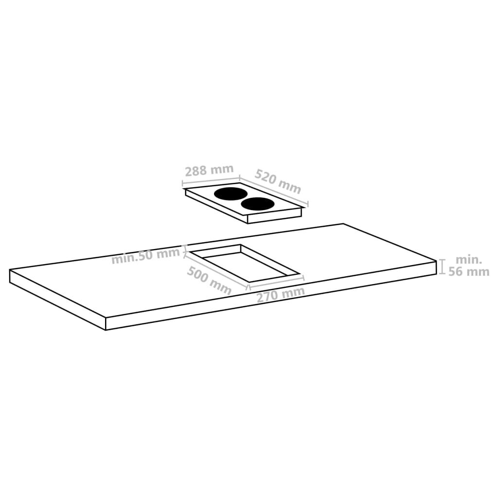 vidaXL Flexizone induktioliesi 2 poltinta kosketushallinta 3 500 W hinta ja tiedot | Liesitasot | hobbyhall.fi