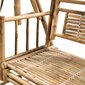 vidaXL 2-istuttava keinupenkki palmunoksilla bambu 202 cm hinta ja tiedot | Puutarhakeinut | hobbyhall.fi