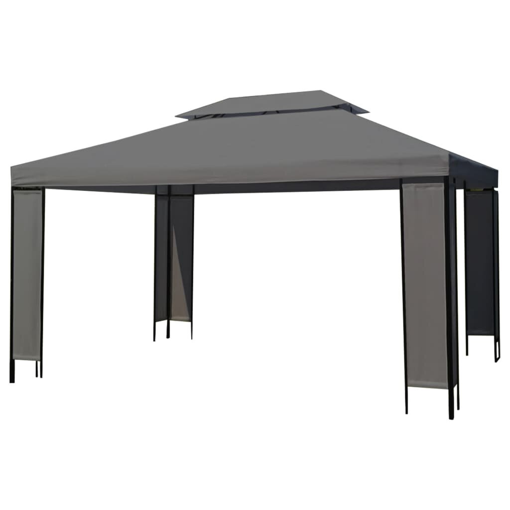 vidaXL Paviljonki 300x400 cm antrasiitti hinta ja tiedot | Puutarhapaviljongit | hobbyhall.fi