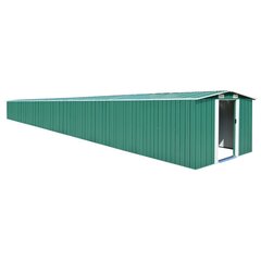 vidaXL Puutarhavaja vihreä 257x990x181 cm galvanoitu teräs hinta ja tiedot | Piharakennukset | hobbyhall.fi