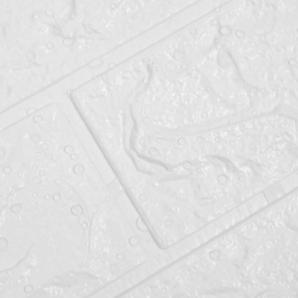 vidaXL 3D Tapetti tiilet itsekiinnittyvä 40 kpl valkoinen hinta ja tiedot | Tapetit | hobbyhall.fi