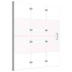 vidaXL Taittuva suihkuseinä ESG 120x140 cm valkoinen hinta ja tiedot | Suihkuseinät ja -ovet | hobbyhall.fi