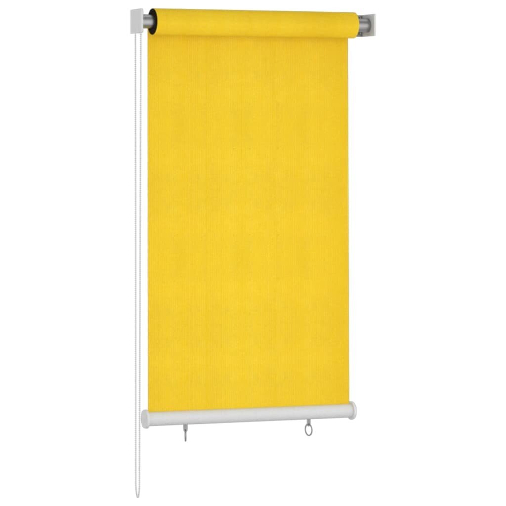 vidaXL Rullaverho ulkotiloihin 80x140 cm keltainen HDPE hinta ja tiedot | Kaihtimet | hobbyhall.fi