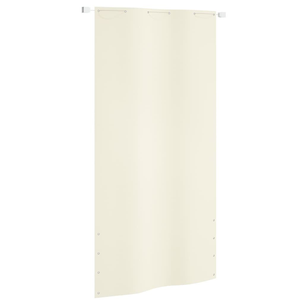 vidaXL Parvekkeen suoja kerma 120x240 cm Oxford kangas hinta ja tiedot | Aurinkovarjot ja markiisit | hobbyhall.fi