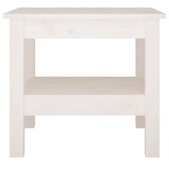 vidaXL Sohvapöytä valkoinen 45x45x40 cm täysi mänty hinta ja tiedot | Sohvapöydät | hobbyhall.fi