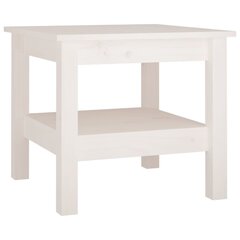 vidaXL Sohvapöytä valkoinen 45x45x40 cm täysi mänty hinta ja tiedot | Sohvapöydät | hobbyhall.fi