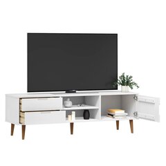 vidaXL TV-taso MOLDE valkoinen 158x40x49 cm täysi mänty hinta ja tiedot | TV-tasot | hobbyhall.fi