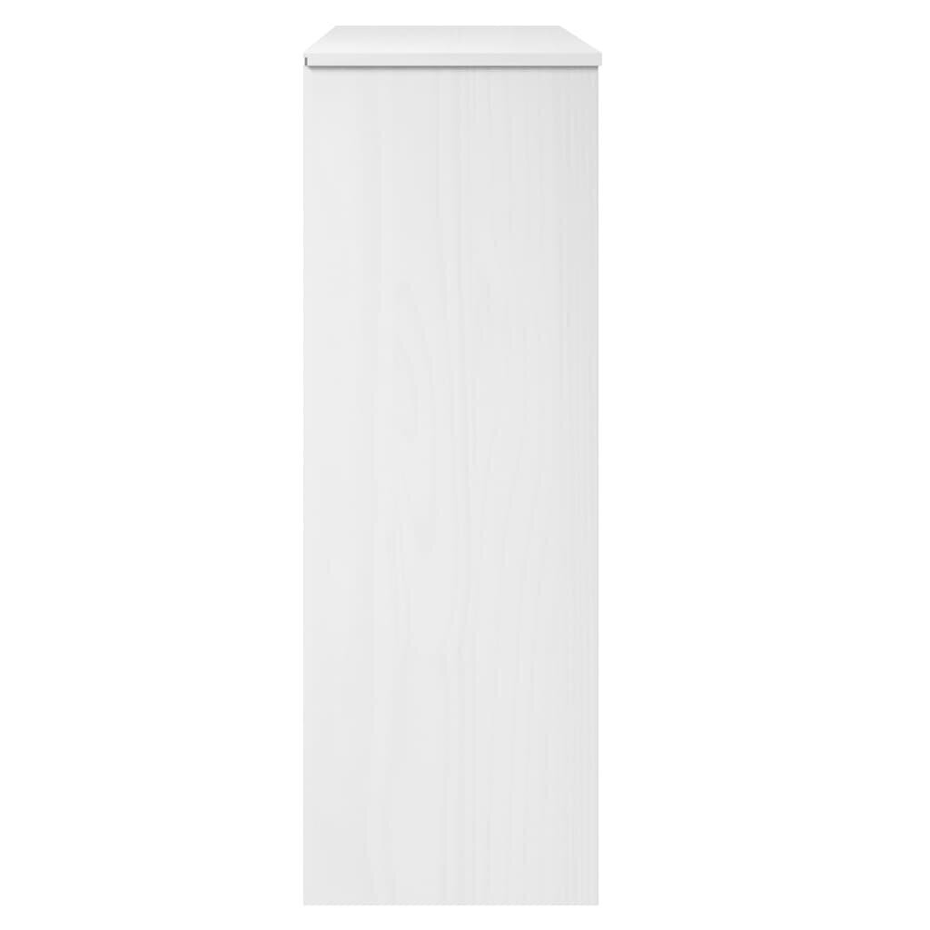 vidaXL Yläkaappi MOLDE valkoinen 90x35x100 cm täysi mänty hinta ja tiedot | Lipastot | hobbyhall.fi