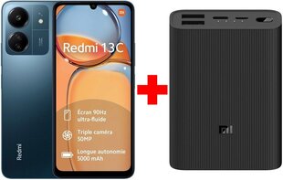 Xiaomi Redmi 13C 8/256GB Navy Blue + Xiaomi Mi Power Bank 3 Ultra Compact, 10000 mAh hinta ja tiedot | Matkapuhelimet | hobbyhall.fi