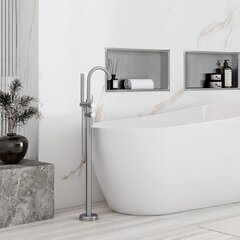 Kylpyhuoneen syvennyshylly, nikkeli, 30x45 harjattu teräs hinta ja tiedot | Kylpyhuoneen sisustus | hobbyhall.fi