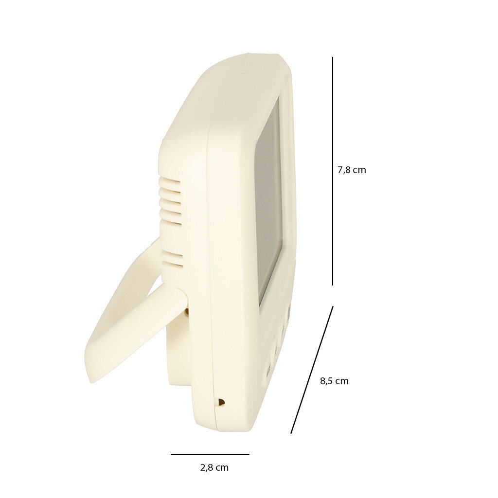 Kosteus- ja lämpömittari kello- ja kosteusmittaritoiminnoilla hinta ja tiedot | Sääasemat, lämpö- ja kosteusmittarit | hobbyhall.fi