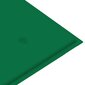 vidaXL Puutarhapenkki vihreä tyyny 112 cm täysi tiikki hinta ja tiedot | Puutarhapenkit | hobbyhall.fi