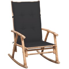 vidaXL Keinutuoli tyynyllä bambu hinta ja tiedot | Nojatuolit | hobbyhall.fi