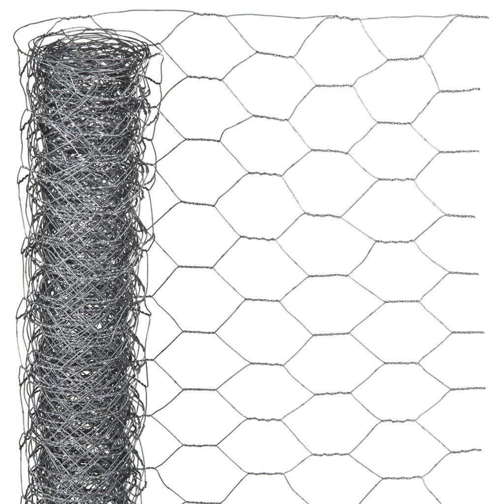 Nature Metalliverkko kuusikulmainen 1x10 m 25 mm galvanoitu teräs hinta ja tiedot | Aidat ja tarvikkeet | hobbyhall.fi