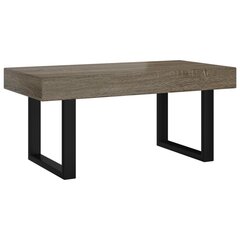 vidaXL Sohvapöytä harmaa ja musta 90x45x40 cm MDF ja rauta hinta ja tiedot | Sohvapöydät | hobbyhall.fi