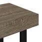 vidaXL Sohvapöytä harmaa ja musta 90x45x40 cm MDF ja rauta hinta ja tiedot | Sohvapöydät | hobbyhall.fi