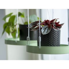 Esschert Design Riippuva kasvialusta pyöreä vihreä S hinta ja tiedot | Kukkatelineet ja kukkapöydät | hobbyhall.fi