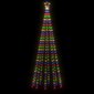 vidaXL Kartio joulukuusi 310 värikästä LED-valoa 100x300 cm hinta ja tiedot | Joulukoristeet | hobbyhall.fi