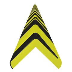 vidaXL Kulmasuoja keltainen ja musta 4,5x4,5x104 cm PU hinta ja tiedot | Lisätarvikkeet autoiluun | hobbyhall.fi