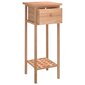 vidaXL Sivupöytä laatikolla 25x25x60 cm täysi pähkinäpuu hinta ja tiedot | Sohvapöydät | hobbyhall.fi