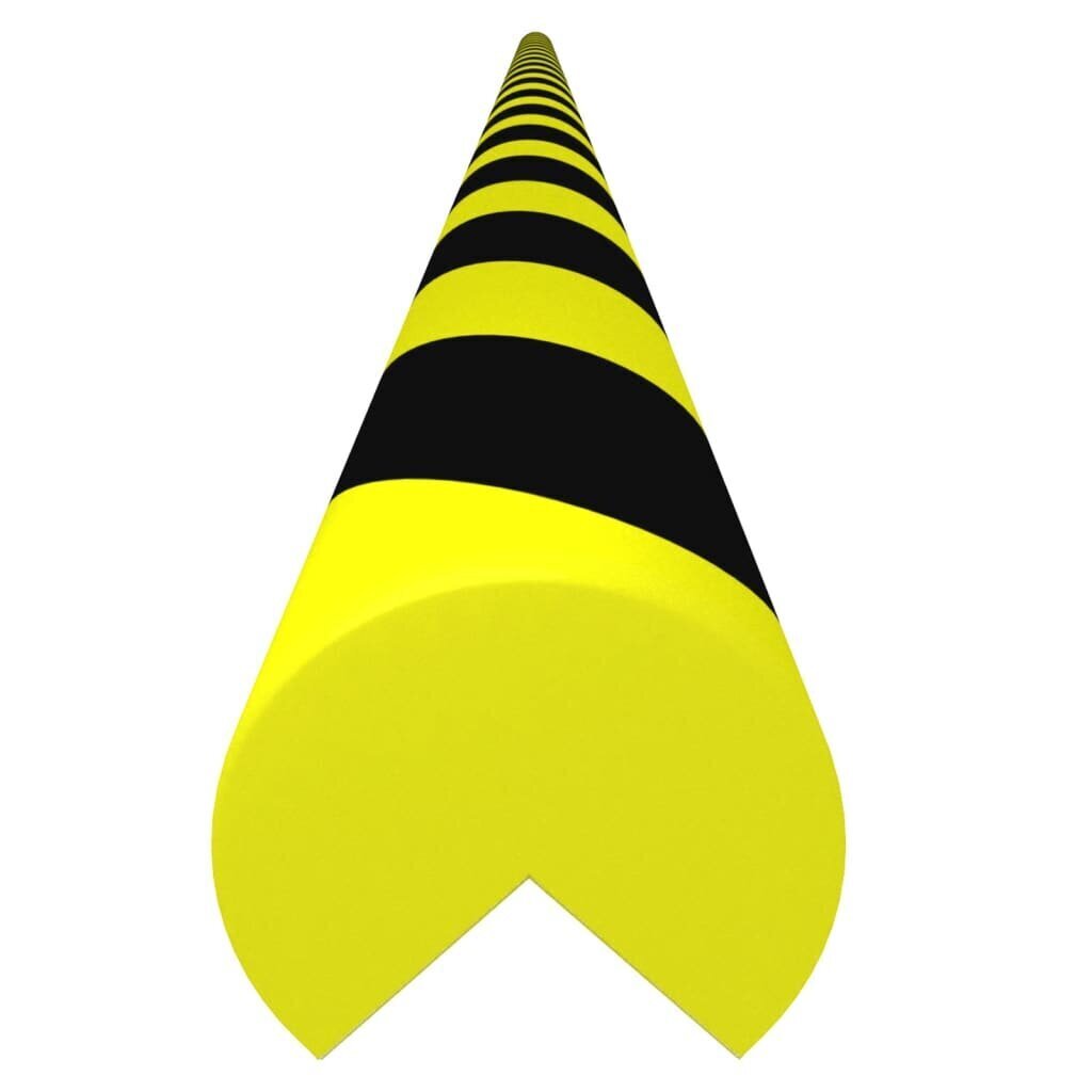 vidaXL Kulmasuoja keltainen ja musta 4x4x104 cm PU hinta ja tiedot | Lisätarvikkeet autoiluun | hobbyhall.fi