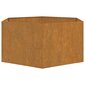 vidaXL Kukkalaatikko ruoste 90x90x45 cm Corten teräs hinta ja tiedot | Kukkalaatikot | hobbyhall.fi