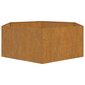 vidaXL Kukkalaatikko ruoste 138x120x45 cm Corten teräs hinta ja tiedot | Kukkalaatikot | hobbyhall.fi