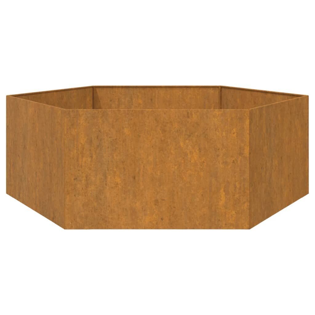 vidaXL Kukkalaatikko ruoste 138x120x45 cm Corten teräs hinta ja tiedot | Kukkalaatikot | hobbyhall.fi