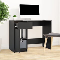 vidaXL Työpöytä musta 100x50x75 cm tekninen puu hinta ja tiedot | Tietokonepöydät ja työpöydät | hobbyhall.fi