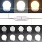 vidaXL Peilipöytä LED-valot ruskea tammi 90x50x132,5 cm tekninen puu hinta ja tiedot | Yöpöydät | hobbyhall.fi