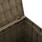 vidaXL Puutarhan varastoarkku vaaleanruskea 55,5x43x53 cm polypropeeni hinta ja tiedot | Kompostorit ja jäteastiat | hobbyhall.fi