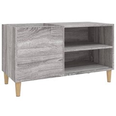 vidaXL LP-levyjen säilytyskaappi harmaa Sonoma 84,5x38x48 cm puu hinta ja tiedot | Olohuoneen kaapit ja lipastot | hobbyhall.fi