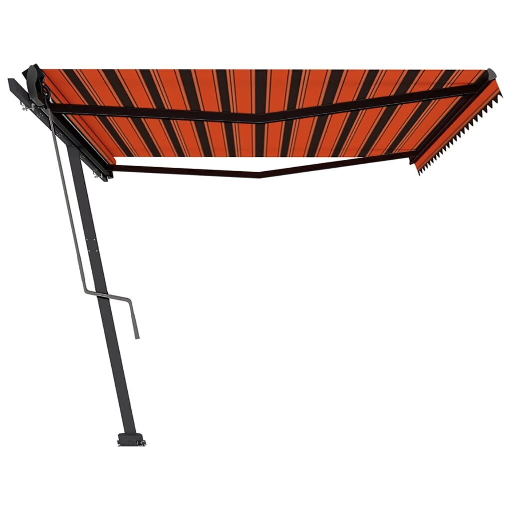 vidaXL Vapaasti seisova automaattinen markiisi 500x350 cm oranssirusk. hinta ja tiedot | Aurinkovarjot ja markiisit | hobbyhall.fi