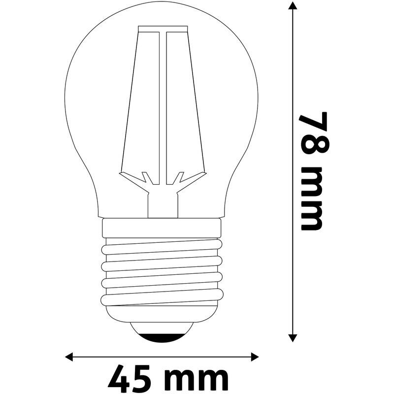 LED-lamppu 2,5W G45 E27 FL AVIDE hinta ja tiedot | Lamput | hobbyhall.fi