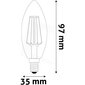 LED-lamppu High Lumen 4,5W B35 E14 2.7K FL Avide hinta ja tiedot | Lamput | hobbyhall.fi