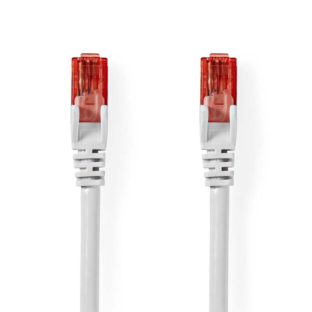 Verkkokaapeli UTP Cat6 RJ45-RJ45, valkoinen, 2m hinta ja tiedot | Kaapelit ja adapterit | hobbyhall.fi