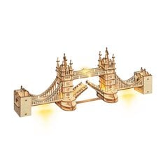 Rolife Tower Bridge with Lights 3D Wooden Puzzle TG412 hinta ja tiedot | Palapelit | hobbyhall.fi